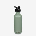 Klean Kanteen Classic vandflaske i rustfri stål med Sport Cap, Sea Spray, 800 ml