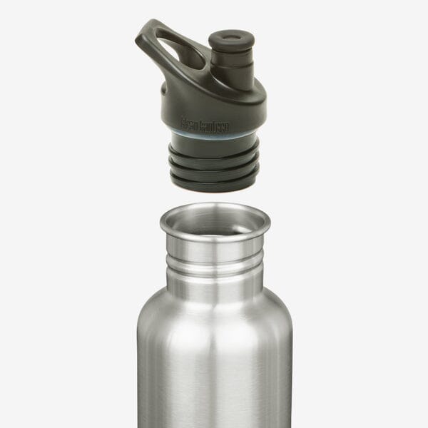 Klean Kanteen Classic vandflaske i rustfri stål med Sport Cap, Sea Spray, 800 ml