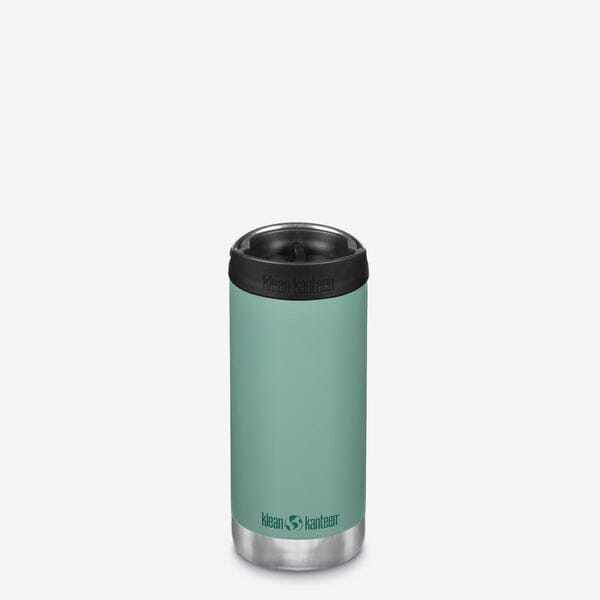 Klean Kanteen TKWide termokrus i rustfri stål med lækkefrit drikkelåg, Beryl Green, 355 ml