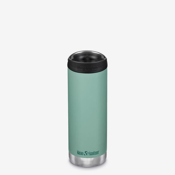 Klean Kanteen TKWide termokrus i rustfri stål med lækkefrit drikkelåg, Beryl Green, 473 ml