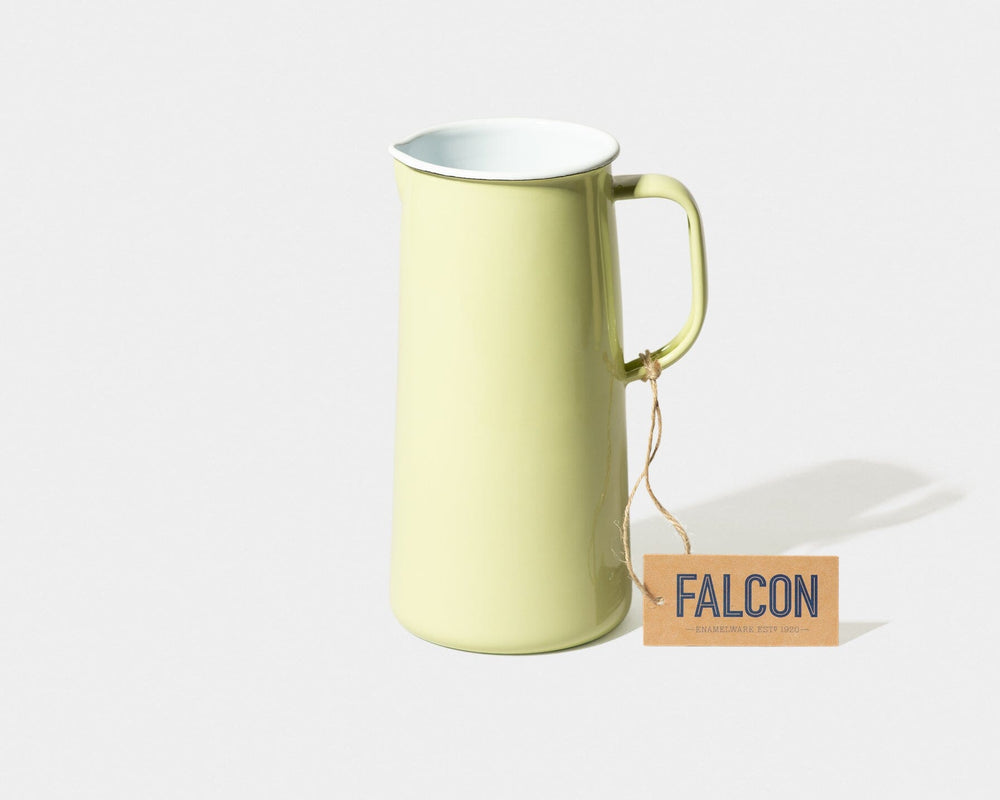 Vandkande i emalje fra Falcon, Lys oliven, 1,7 L